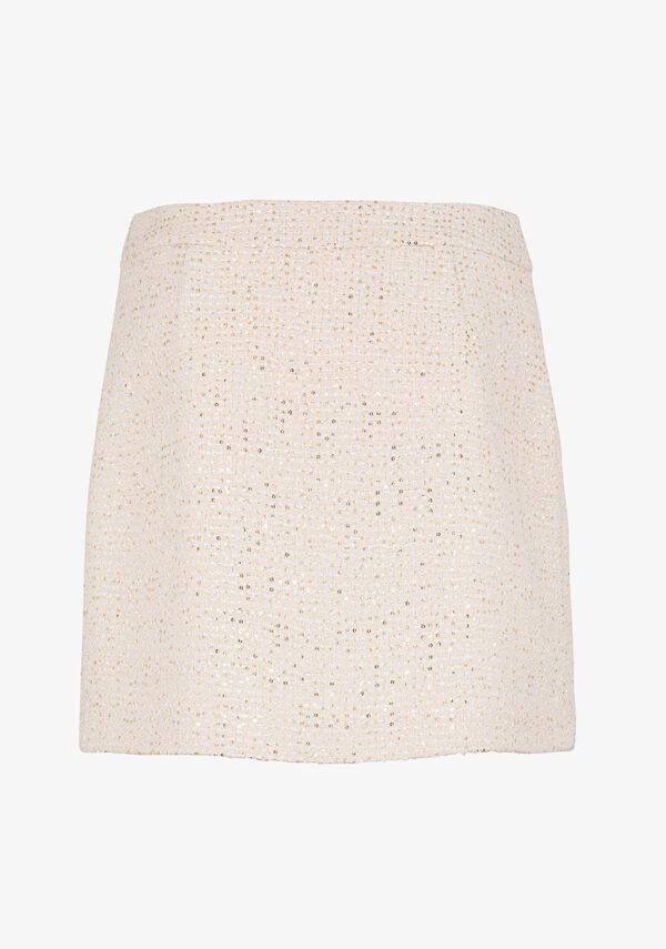 Gonna in tessuto tweed