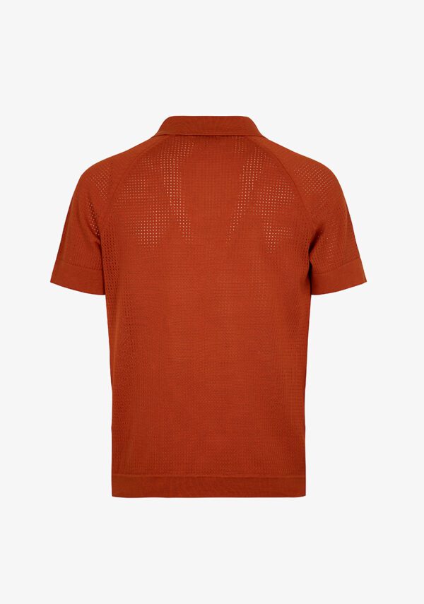 Camicia mezza manica traforata