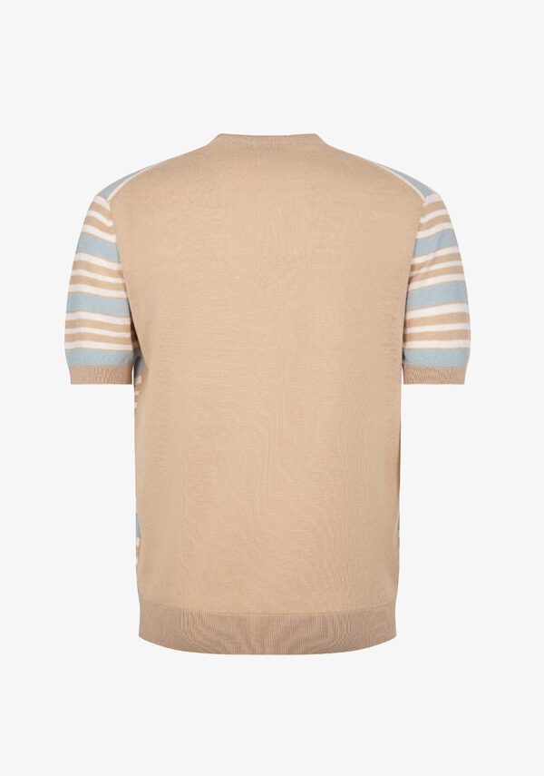 Maglia girocollo rigata
