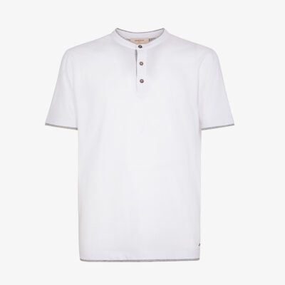 Serafino jersey con contrasti
