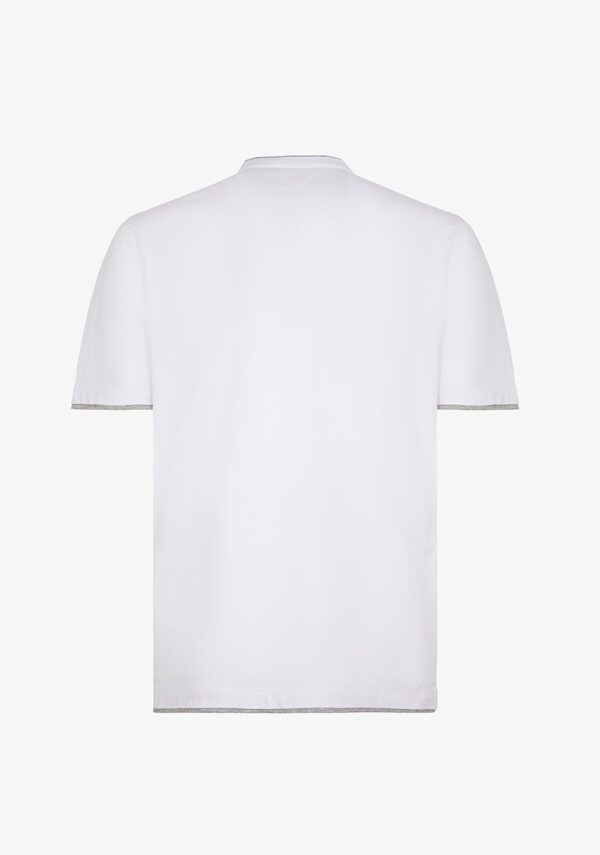 Serafino jersey con contrasti