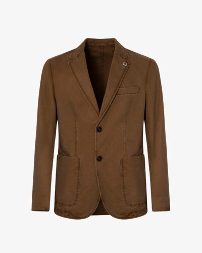 Blazer monopetto gabardina tinto capo