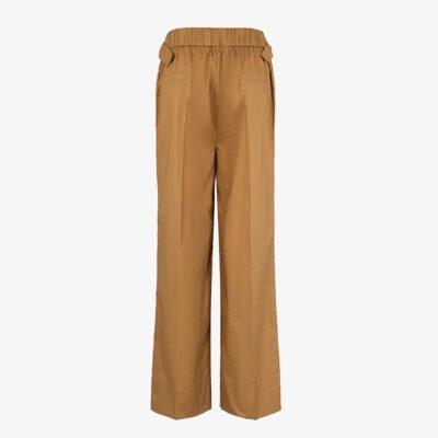 Pantalone wide leg in popeline