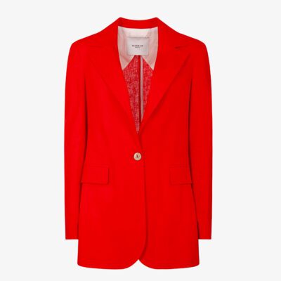 Blazer in misto lino