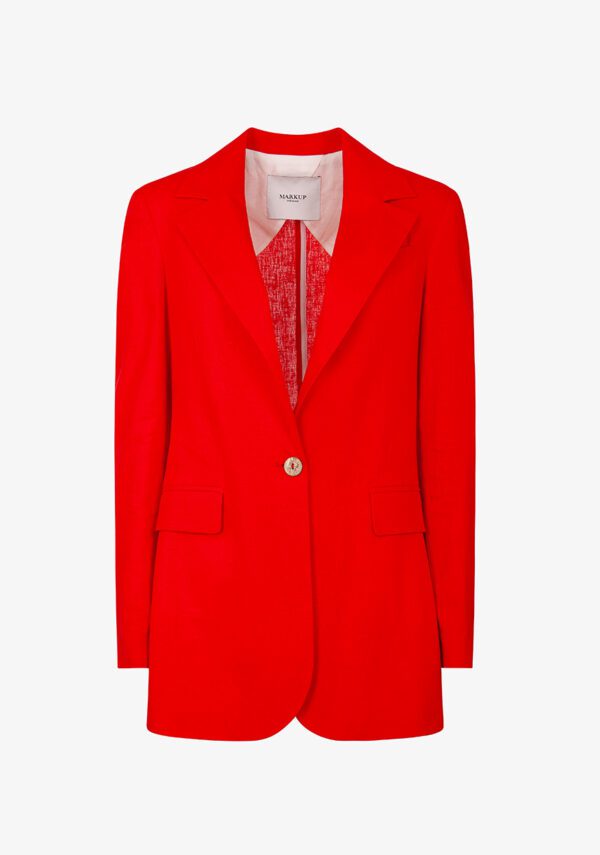 Blazer in misto lino