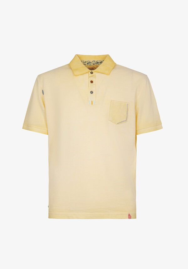 Polo mezza manica piquet tinto freddo taschino maglia
