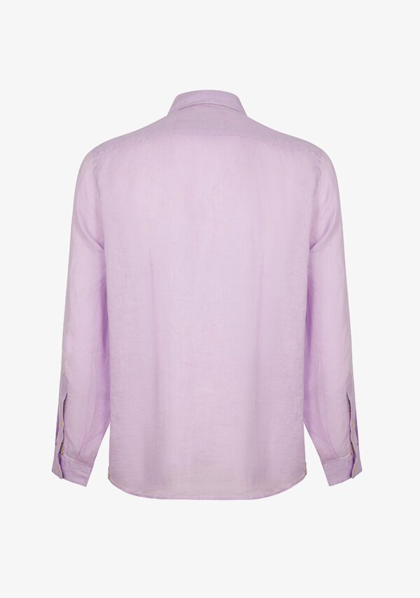 Camicia manica lunga collo francese mussola