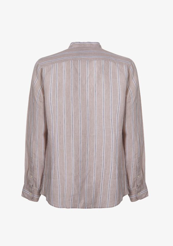 Camicia manica lunga collo coreana lino 3 colori