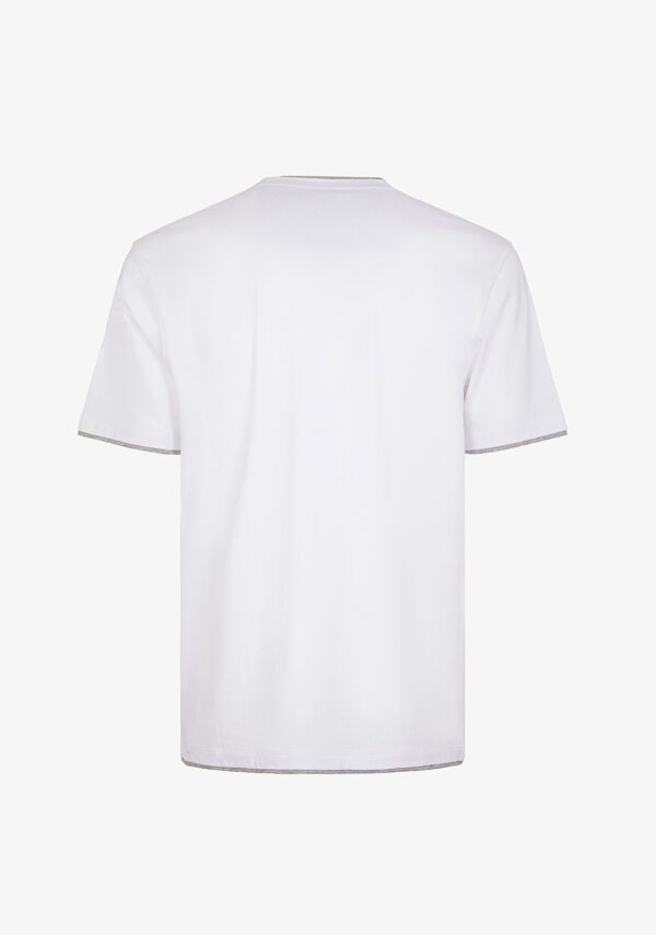 Girocollo mezza manica jersey con contrasti