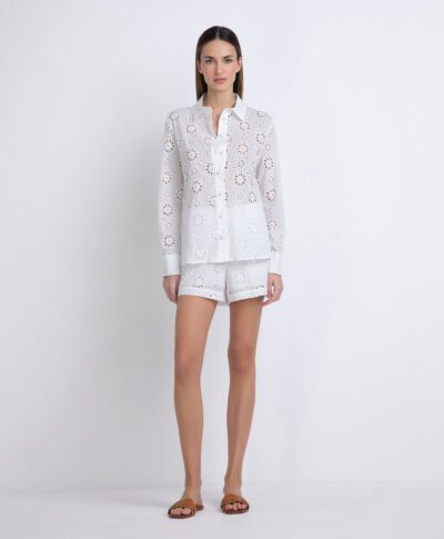 Camicia in pizzo sangallo