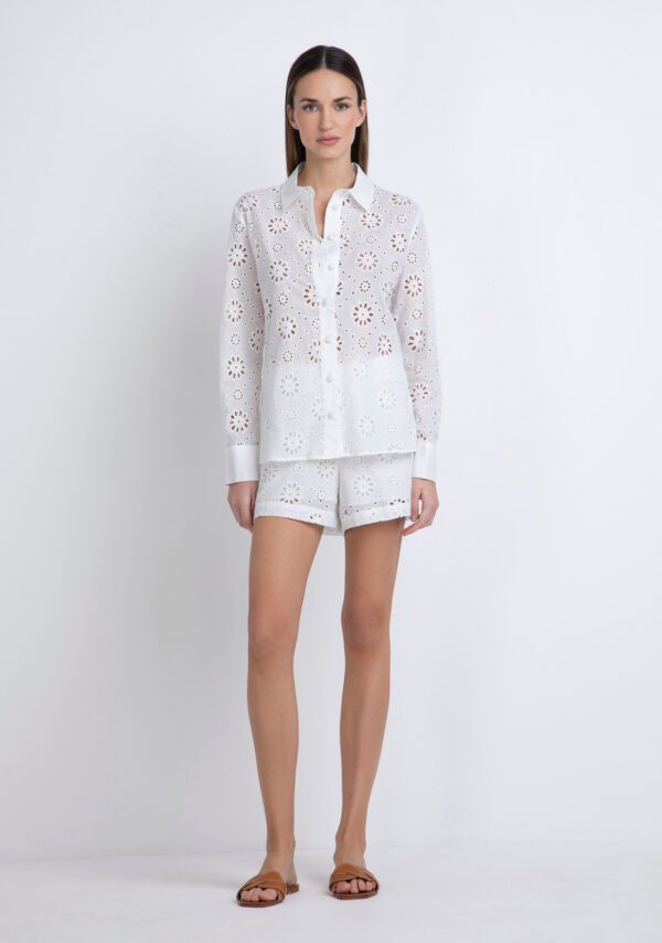 Camicia in pizzo sangallo