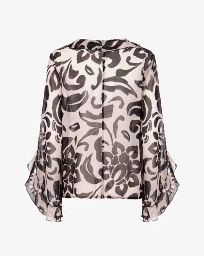 Blusa in georgette stampata