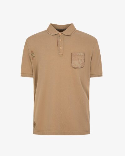 Polo piquet stampato