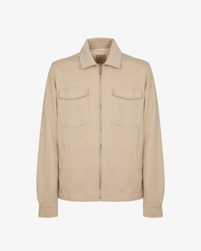 Felpa overshirt zip