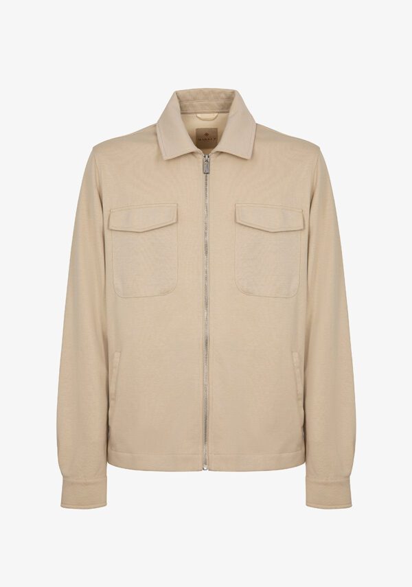 Felpa overshirt zip