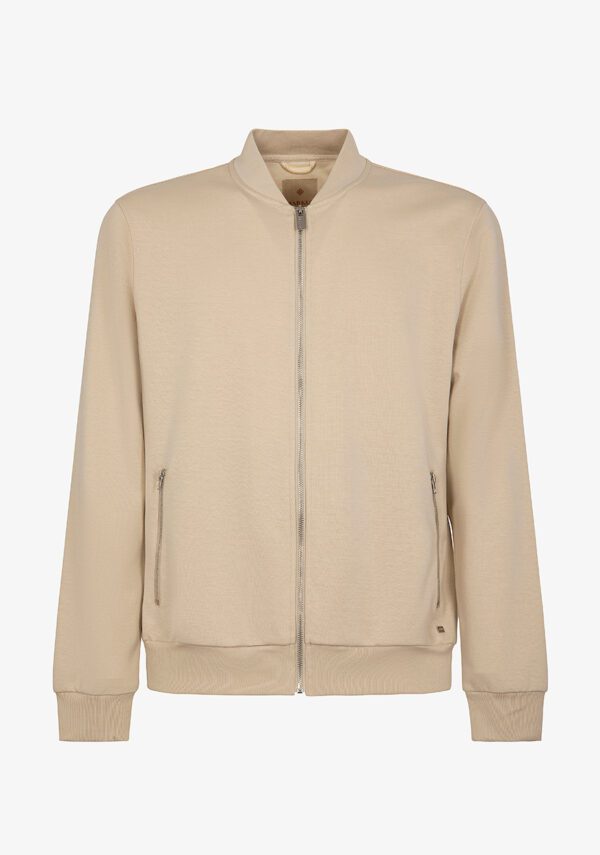 Felpa bomber zip