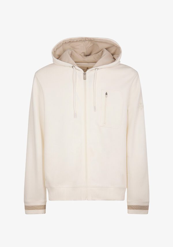 FELPA ZIP PIQUET