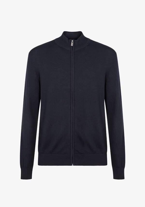 Lupetto con zip in viscosa