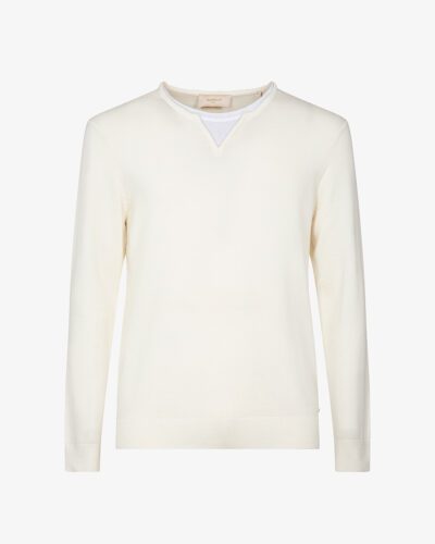 Maglia serafino con inserto