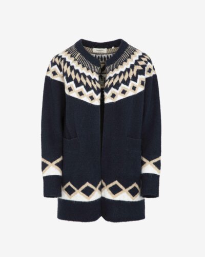 Cardigan over lurex
