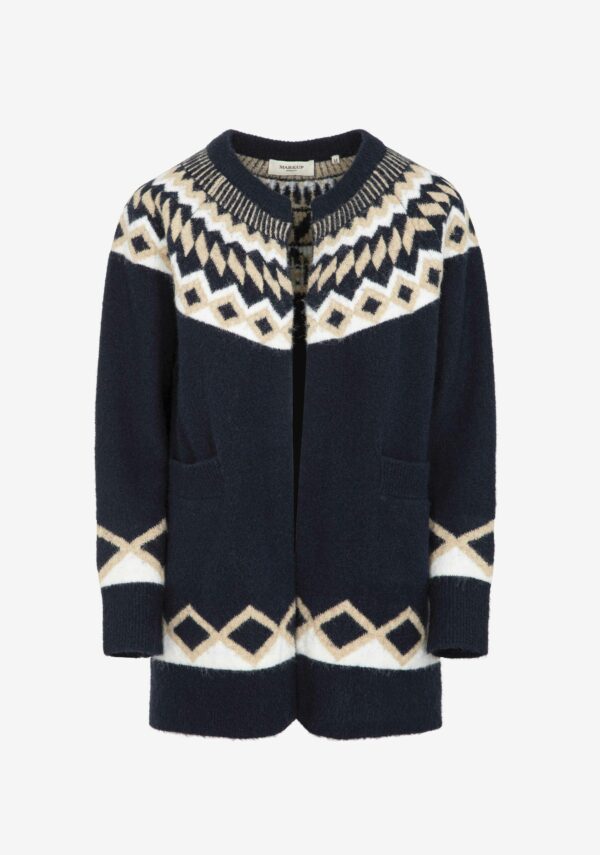 Cardigan over lurex