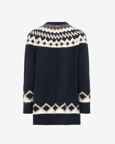 Cardigan over lurex
