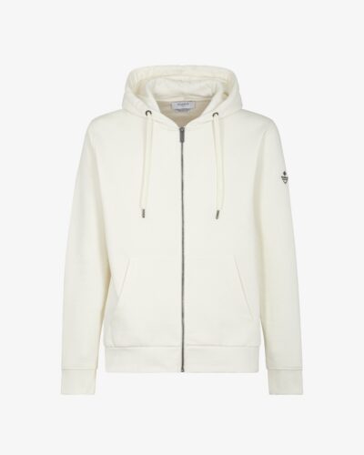 Felpa zip con cappuccio