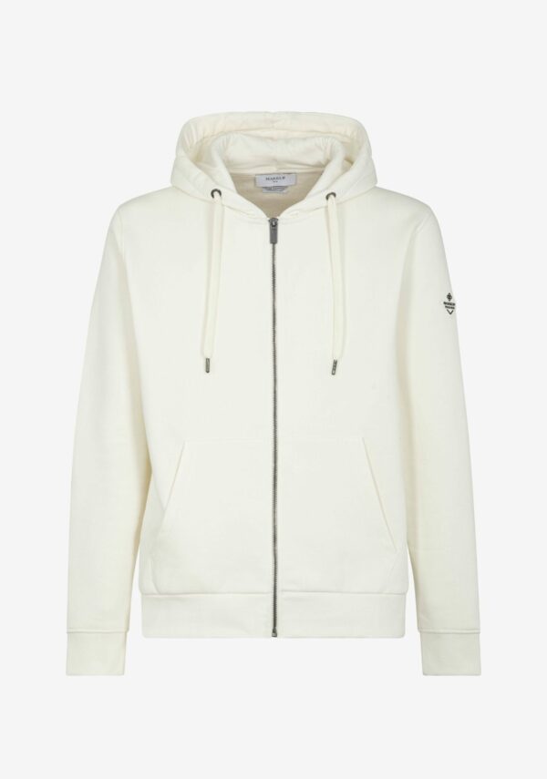 Felpa zip con cappuccio