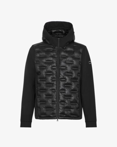 Giubbino in nylon e softshell