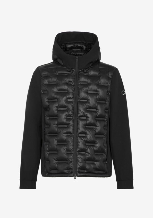 Giubbino in nylon e softshell