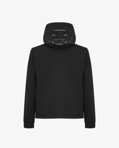 Giubbino in nylon e softshell