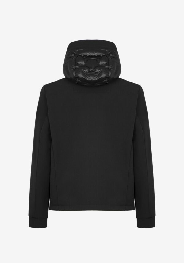 Giubbino in nylon e softshell