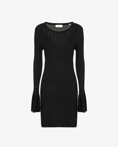 Abito lurex con lavorazione