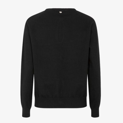 Maglia con apertura bottone gioiello