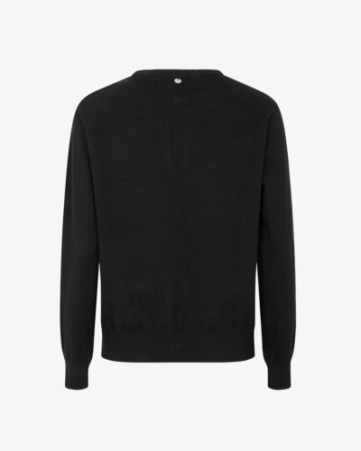 Maglia con apertura bottone gioiello
