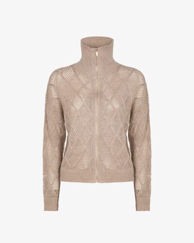 Cardigan traforato lurex