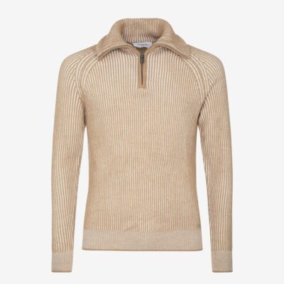 Lupetto zip maglia inglese