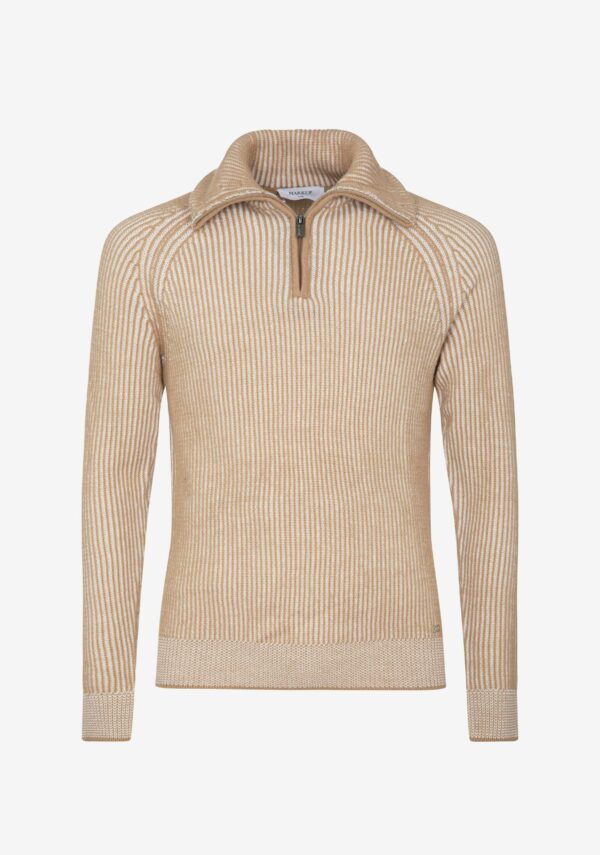 Lupetto zip maglia inglese