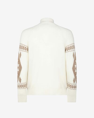 Lupetto full zip jacquard