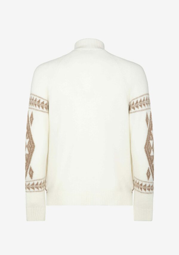 Lupetto full zip jacquard