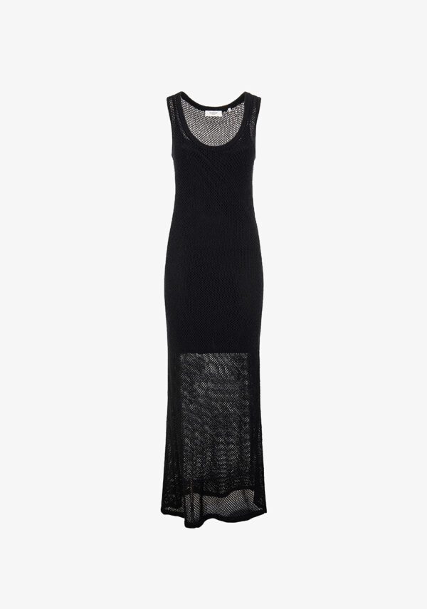 Vestito lungo con traforo
