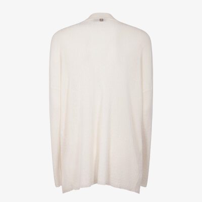 Cardigan scollo v con bordi lurex