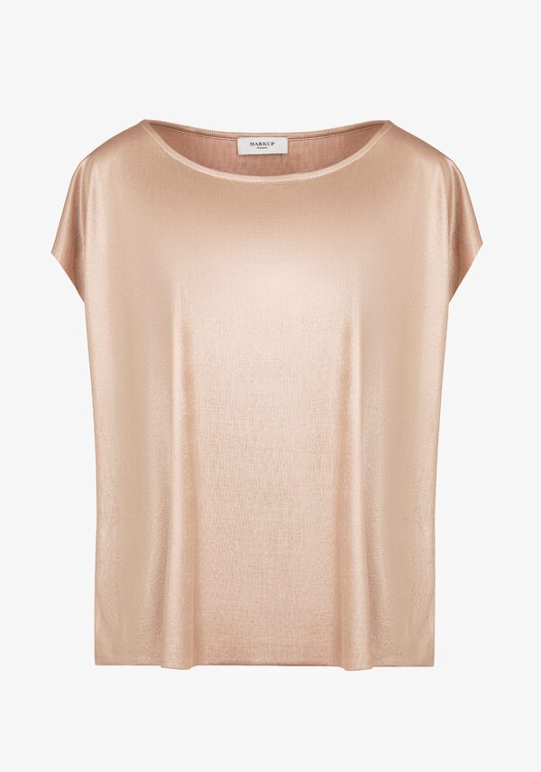 Blusa in maglia lucida
