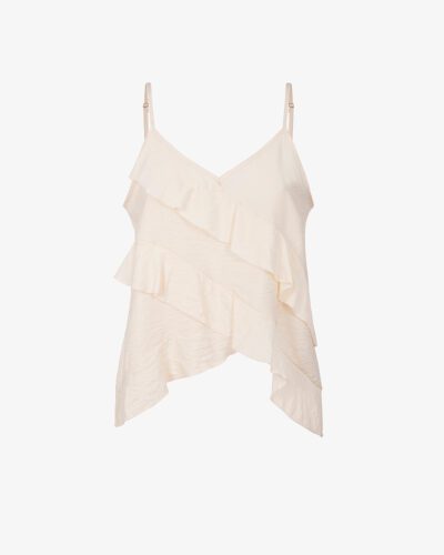 Top in viscosa con rouches