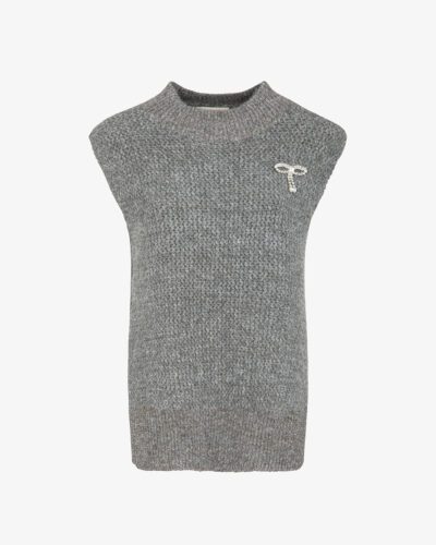 Lupetto smanicato bordi lurex
