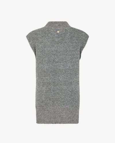 Lupetto smanicato bordi lurex