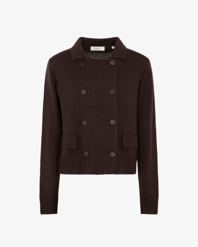 Cardigan doppiopetto misto lana
