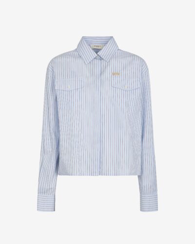 Camicia rigata con tasche