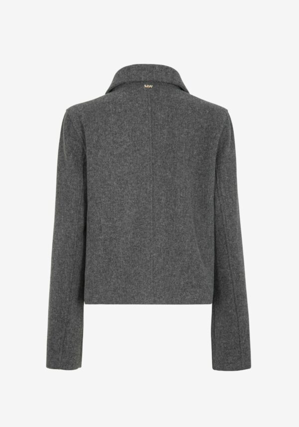 Cappotto corto con collo camicia