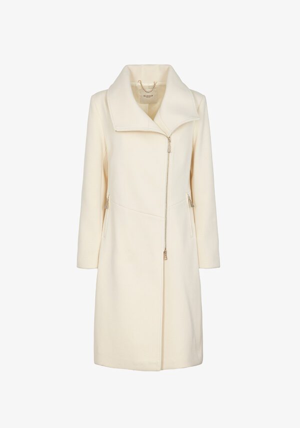 Cappotto tessuto tagli diagonal